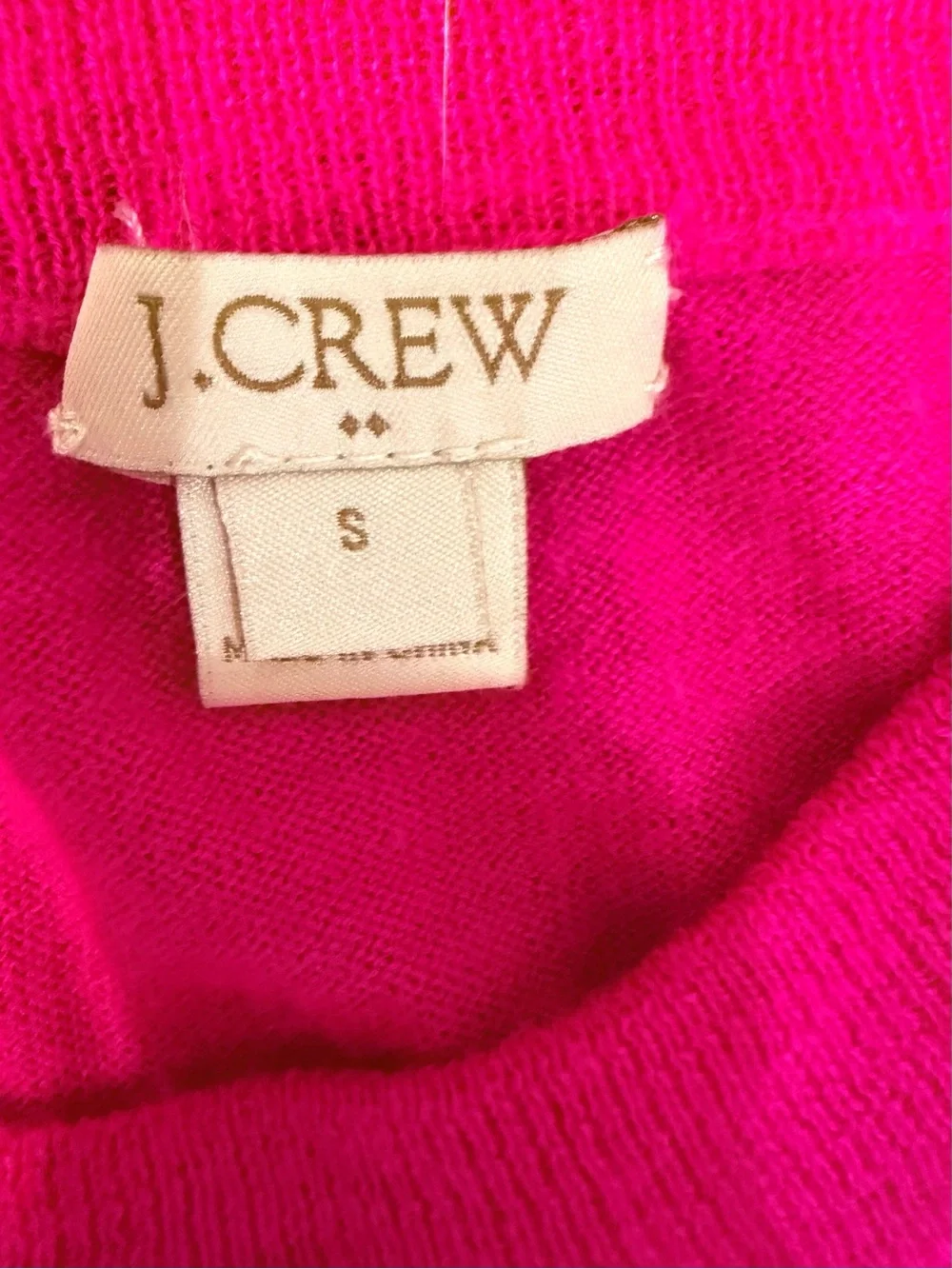 J. Crew Women's Crewneck Sweater in Bright Pink